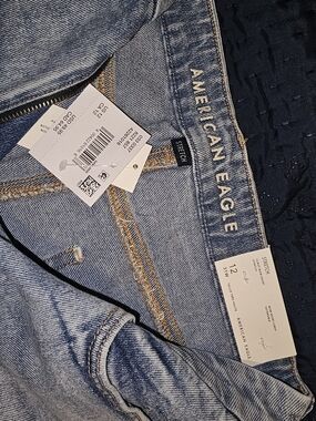American Eagle Outfitters Light Blue Denim Jean Shorts